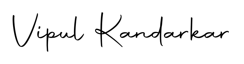 The Autography-DOLnW lettering style adds unique flourish to name Vipul Kandarkar. Stand out with a custom digital autograph made in seconds. Vipul Kandarkar signature style 10 images and pictures png