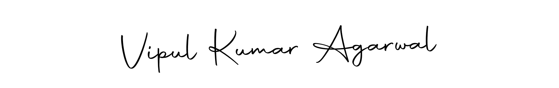 How to make Vipul Kumar Agarwal name signature. Use Autography-DOLnW style for creating short signs online. This is the latest handwritten sign. Vipul Kumar Agarwal signature style 10 images and pictures png