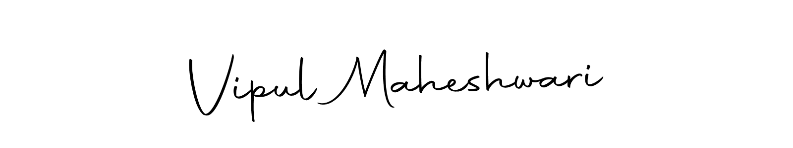 How to make Vipul Maheshwari name signature. Use Autography-DOLnW style for creating short signs online. This is the latest handwritten sign. Vipul Maheshwari signature style 10 images and pictures png