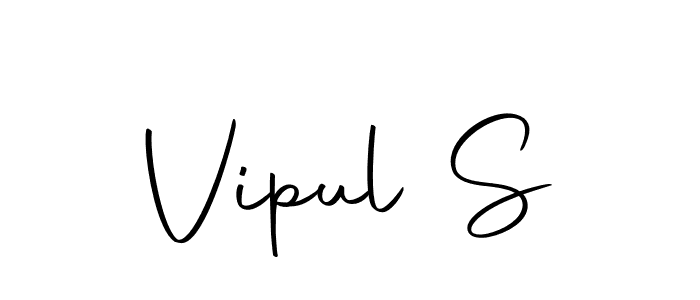 Design your own signature with our free online signature maker. With this signature software, you can create a handwritten (Autography-DOLnW) signature for name Vipul S. Vipul S signature style 10 images and pictures png