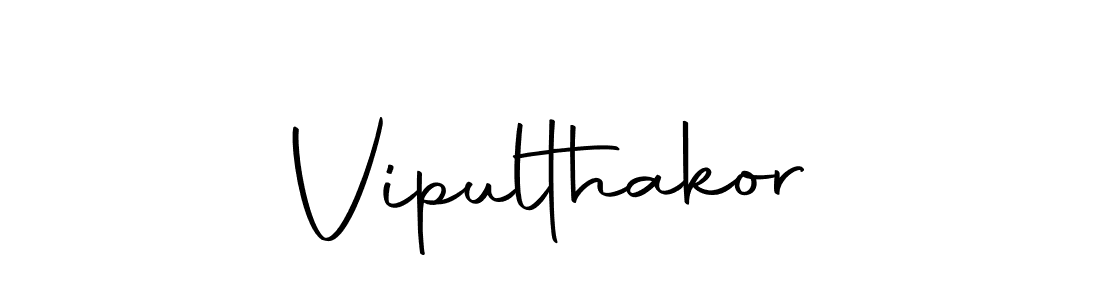 Design your own signature with our free online signature maker. With this signature software, you can create a handwritten (Autography-DOLnW) signature for name Vipulthakor. Vipulthakor signature style 10 images and pictures png