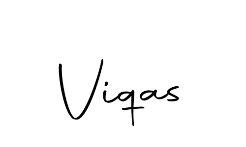 Create a beautiful signature design for name Viqas. With this signature (Autography-DOLnW) fonts, you can make a handwritten signature for free. Viqas signature style 10 images and pictures png