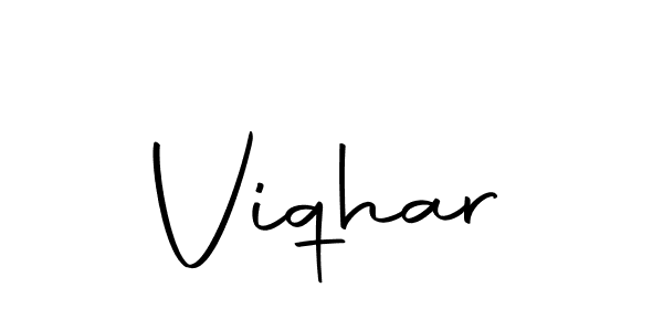 The best way (Autography-DOLnW) to make a short signature is to pick only two or three words in your name. The name Viqhar include a total of six letters. For converting this name. Viqhar signature style 10 images and pictures png