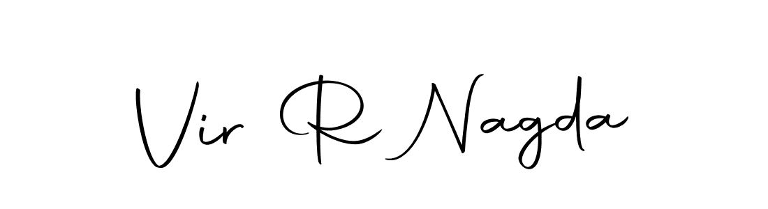 if you are searching for the best signature style for your name Vir R Nagda. so please give up your signature search. here we have designed multiple signature styles  using Autography-DOLnW. Vir R Nagda signature style 10 images and pictures png