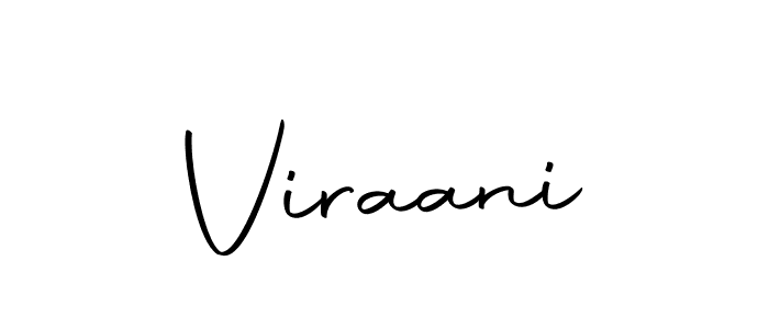 Design your own signature with our free online signature maker. With this signature software, you can create a handwritten (Autography-DOLnW) signature for name Viraani. Viraani signature style 10 images and pictures png