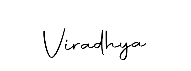 Use a signature maker to create a handwritten signature online. With this signature software, you can design (Autography-DOLnW) your own signature for name Viradhya. Viradhya signature style 10 images and pictures png