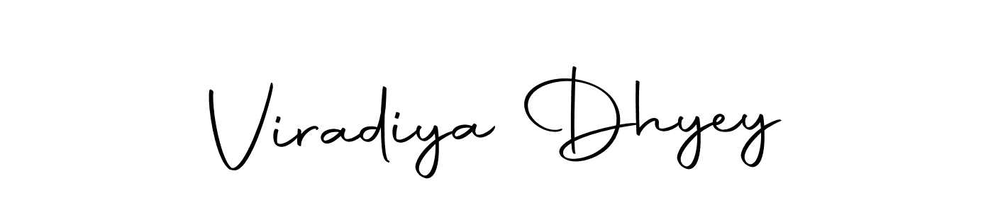 Make a beautiful signature design for name Viradiya Dhyey. With this signature (Autography-DOLnW) style, you can create a handwritten signature for free. Viradiya Dhyey signature style 10 images and pictures png