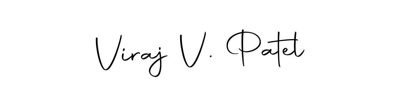 Viraj V. Patel stylish signature style. Best Handwritten Sign (Autography-DOLnW) for my name. Handwritten Signature Collection Ideas for my name Viraj V. Patel. Viraj V. Patel signature style 10 images and pictures png