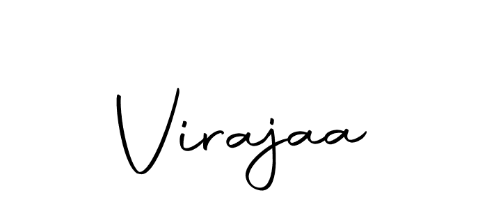 Create a beautiful signature design for name Virajaa. With this signature (Autography-DOLnW) fonts, you can make a handwritten signature for free. Virajaa signature style 10 images and pictures png