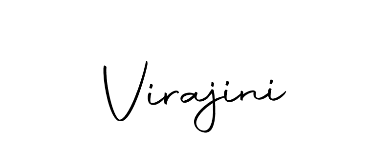 Design your own signature with our free online signature maker. With this signature software, you can create a handwritten (Autography-DOLnW) signature for name Virajini. Virajini signature style 10 images and pictures png