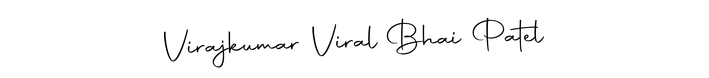 Make a beautiful signature design for name Virajkumar Viral Bhai Patel. With this signature (Autography-DOLnW) style, you can create a handwritten signature for free. Virajkumar Viral Bhai Patel signature style 10 images and pictures png