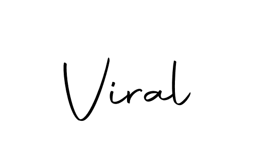 Design your own signature with our free online signature maker. With this signature software, you can create a handwritten (Autography-DOLnW) signature for name Viral. Viral signature style 10 images and pictures png