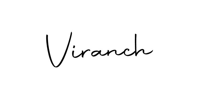 Use a signature maker to create a handwritten signature online. With this signature software, you can design (Autography-DOLnW) your own signature for name Viranch. Viranch signature style 10 images and pictures png