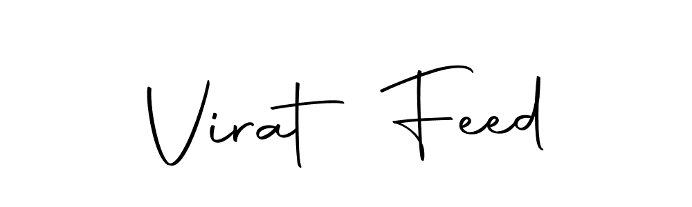 Create a beautiful signature design for name Virat Feed. With this signature (Autography-DOLnW) fonts, you can make a handwritten signature for free. Virat Feed signature style 10 images and pictures png