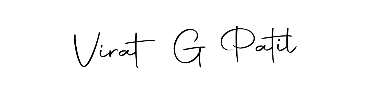 Make a beautiful signature design for name Virat G Patil. With this signature (Autography-DOLnW) style, you can create a handwritten signature for free. Virat G Patil signature style 10 images and pictures png
