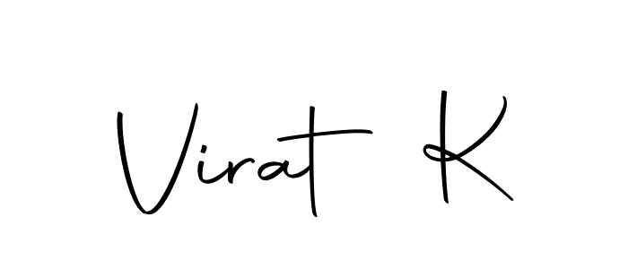 It looks lik you need a new signature style for name Virat K. Design unique handwritten (Autography-DOLnW) signature with our free signature maker in just a few clicks. Virat K signature style 10 images and pictures png