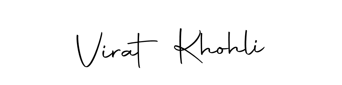 Make a beautiful signature design for name Virat Khohli. With this signature (Autography-DOLnW) style, you can create a handwritten signature for free. Virat Khohli signature style 10 images and pictures png