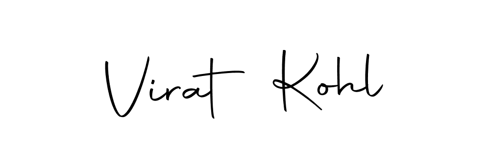Create a beautiful signature design for name Virat Kohl. With this signature (Autography-DOLnW) fonts, you can make a handwritten signature for free. Virat Kohl signature style 10 images and pictures png