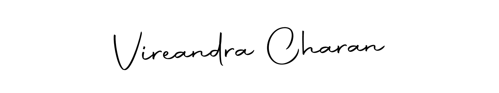 Also we have Vireandra Charan name is the best signature style. Create professional handwritten signature collection using Autography-DOLnW autograph style. Vireandra Charan signature style 10 images and pictures png