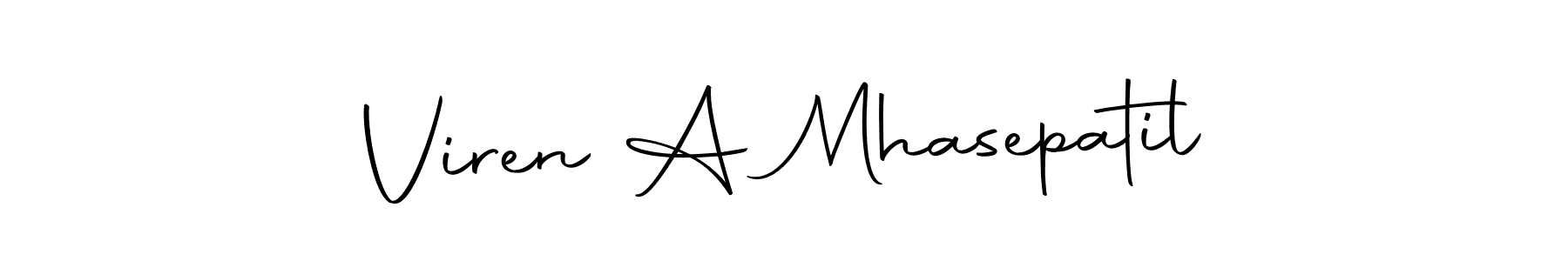 Here are the top 10 professional signature styles for the name Viren A Mhasepatil. These are the best autograph styles you can use for your name. Viren A Mhasepatil signature style 10 images and pictures png