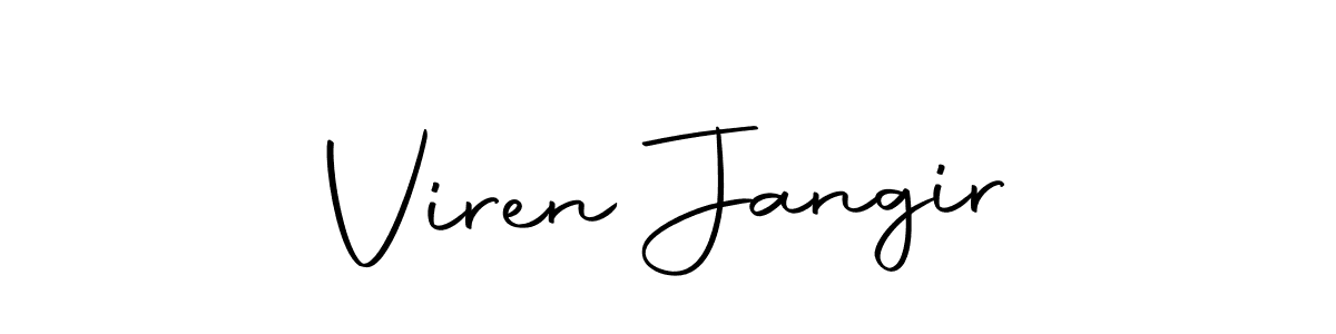 You can use this online signature creator to create a handwritten signature for the name Viren Jangir. This is the best online autograph maker. Viren Jangir signature style 10 images and pictures png