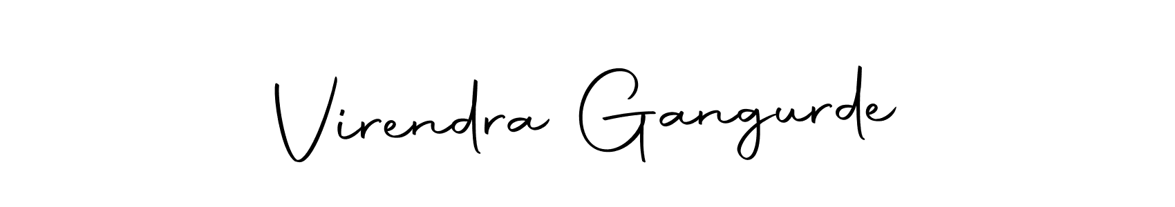 Make a beautiful signature design for name Virendra Gangurde. With this signature (Autography-DOLnW) style, you can create a handwritten signature for free. Virendra Gangurde signature style 10 images and pictures png