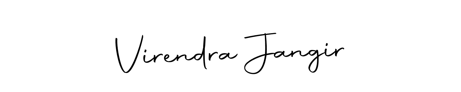 Also we have Virendra Jangir name is the best signature style. Create professional handwritten signature collection using Autography-DOLnW autograph style. Virendra Jangir signature style 10 images and pictures png