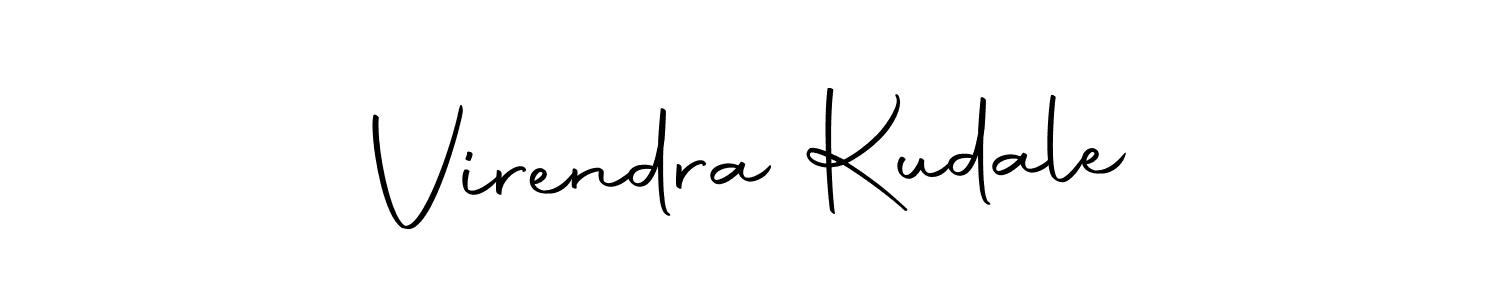 Make a beautiful signature design for name Virendra Kudale. With this signature (Autography-DOLnW) style, you can create a handwritten signature for free. Virendra Kudale signature style 10 images and pictures png