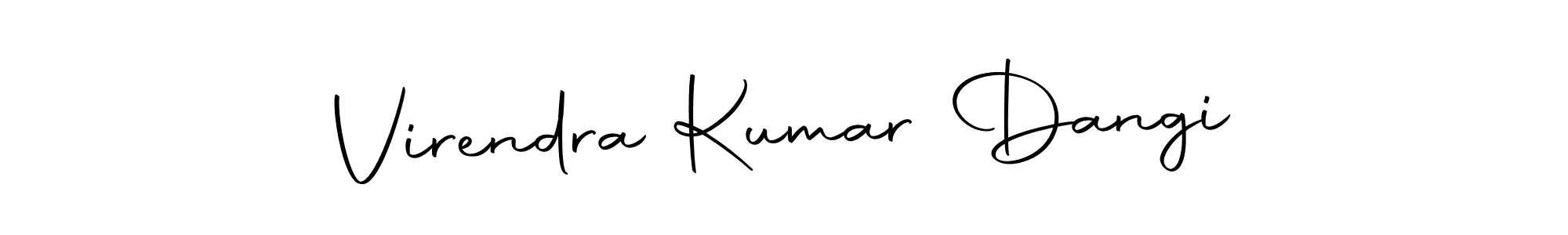 How to make Virendra Kumar Dangi signature? Autography-DOLnW is a professional autograph style. Create handwritten signature for Virendra Kumar Dangi name. Virendra Kumar Dangi signature style 10 images and pictures png