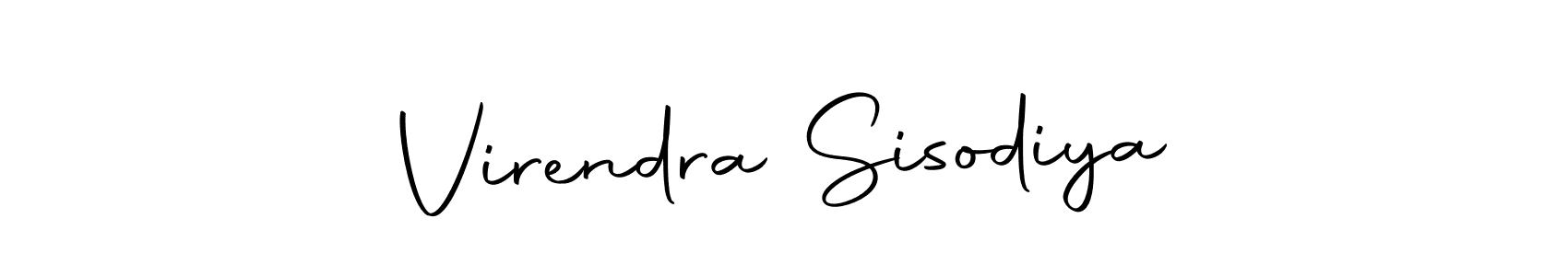 Use a signature maker to create a handwritten signature online. With this signature software, you can design (Autography-DOLnW) your own signature for name Virendra Sisodiya. Virendra Sisodiya signature style 10 images and pictures png