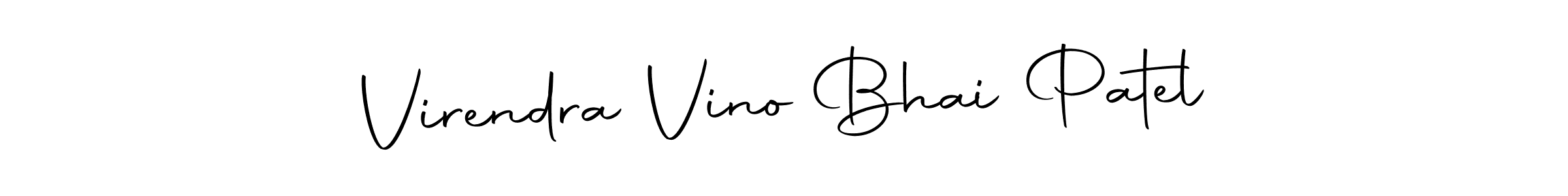 Make a beautiful signature design for name Virendra Vino Bhai Patel. Use this online signature maker to create a handwritten signature for free. Virendra Vino Bhai Patel signature style 10 images and pictures png