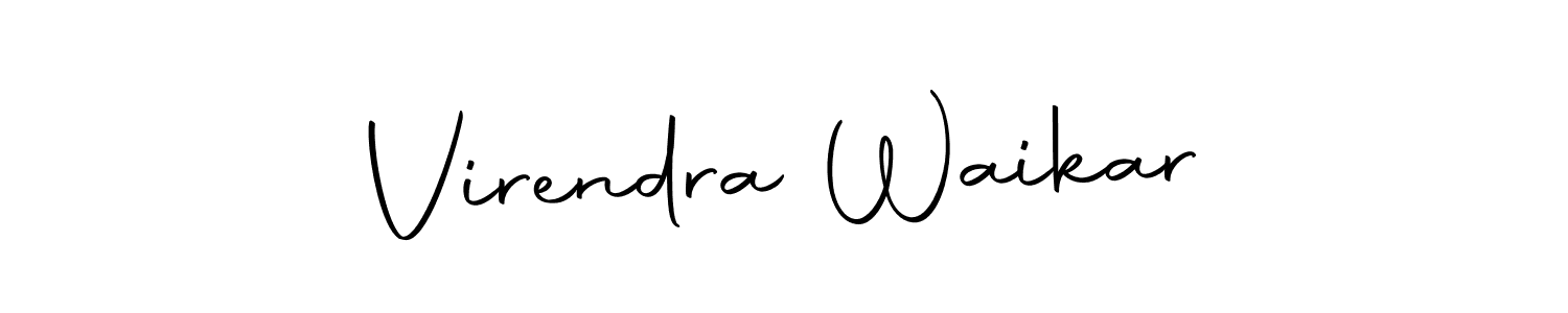 Autography-DOLnW is a professional signature style that is perfect for those who want to add a touch of class to their signature. It is also a great choice for those who want to make their signature more unique. Get Virendra Waikar name to fancy signature for free. Virendra Waikar signature style 10 images and pictures png