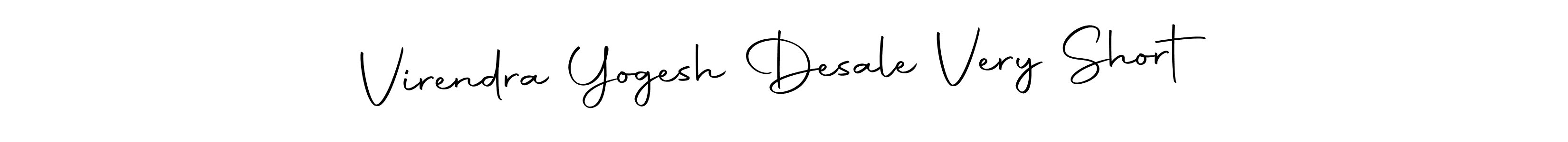 Make a beautiful signature design for name Virendra Yogesh Desale Very Short. Use this online signature maker to create a handwritten signature for free. Virendra Yogesh Desale Very Short signature style 10 images and pictures png