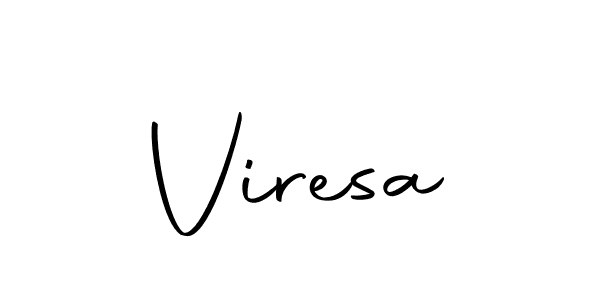 How to make Viresa name signature. Use Autography-DOLnW style for creating short signs online. This is the latest handwritten sign. Viresa signature style 10 images and pictures png