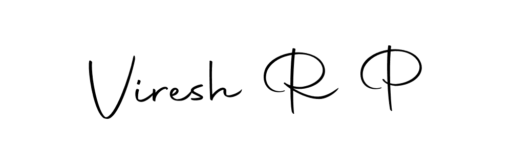 Use a signature maker to create a handwritten signature online. With this signature software, you can design (Autography-DOLnW) your own signature for name Viresh R P. Viresh R P signature style 10 images and pictures png