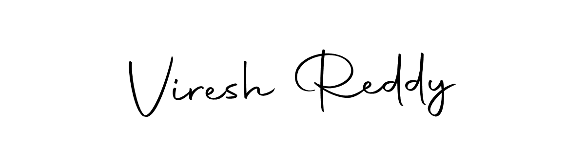 How to make Viresh Reddy name signature. Use Autography-DOLnW style for creating short signs online. This is the latest handwritten sign. Viresh Reddy signature style 10 images and pictures png
