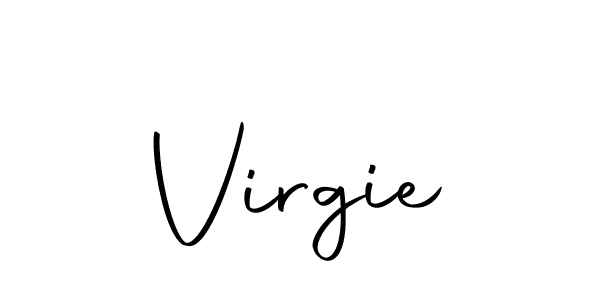 You should practise on your own different ways (Autography-DOLnW) to write your name (Virgie) in signature. don't let someone else do it for you. Virgie signature style 10 images and pictures png