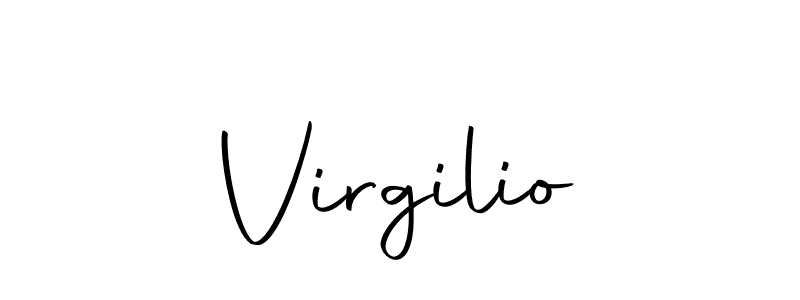 Create a beautiful signature design for name Virgilio. With this signature (Autography-DOLnW) fonts, you can make a handwritten signature for free. Virgilio signature style 10 images and pictures png