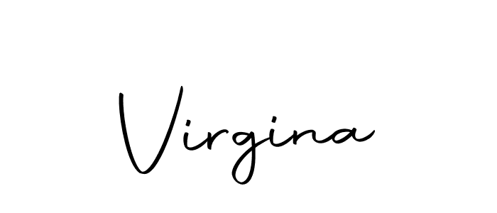 Virgina stylish signature style. Best Handwritten Sign (Autography-DOLnW) for my name. Handwritten Signature Collection Ideas for my name Virgina. Virgina signature style 10 images and pictures png