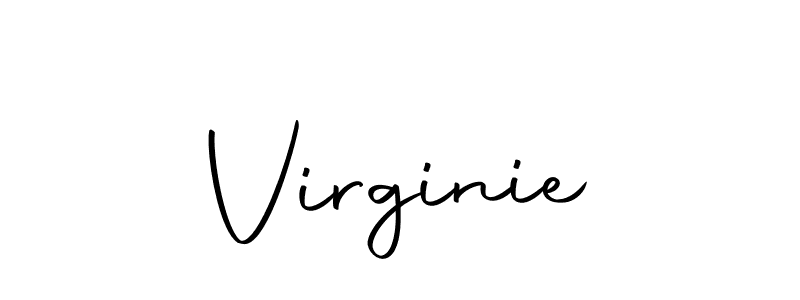 Design your own signature with our free online signature maker. With this signature software, you can create a handwritten (Autography-DOLnW) signature for name Virginie. Virginie signature style 10 images and pictures png