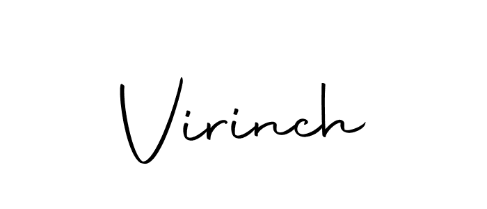 Design your own signature with our free online signature maker. With this signature software, you can create a handwritten (Autography-DOLnW) signature for name Virinch. Virinch signature style 10 images and pictures png