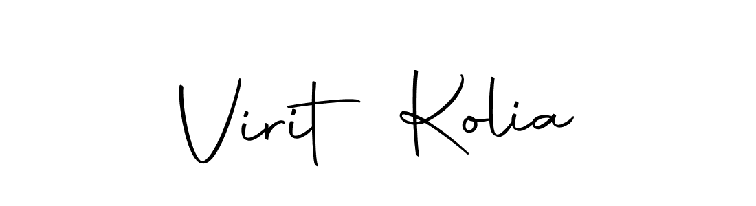 The best way (Autography-DOLnW) to make a short signature is to pick only two or three words in your name. The name Virit Kolia include a total of six letters. For converting this name. Virit Kolia signature style 10 images and pictures png