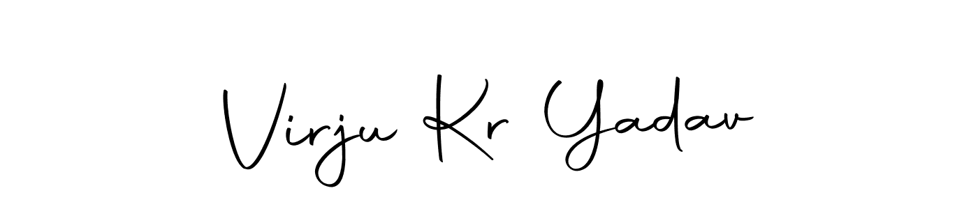 Similarly Autography-DOLnW is the best handwritten signature design. Signature creator online .You can use it as an online autograph creator for name Virju Kr Yadav. Virju Kr Yadav signature style 10 images and pictures png