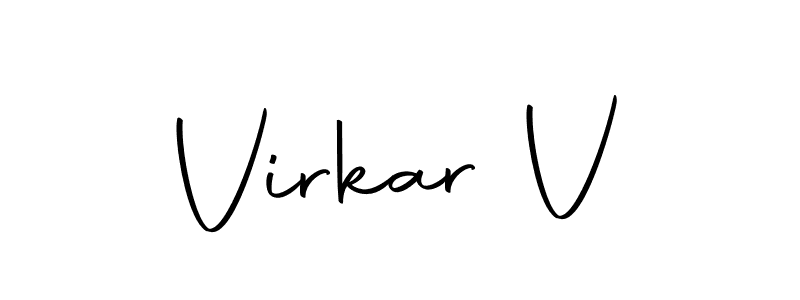 Make a beautiful signature design for name Virkar V. With this signature (Autography-DOLnW) style, you can create a handwritten signature for free. Virkar V signature style 10 images and pictures png