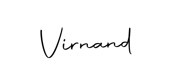 Use a signature maker to create a handwritten signature online. With this signature software, you can design (Autography-DOLnW) your own signature for name Virnand. Virnand signature style 10 images and pictures png