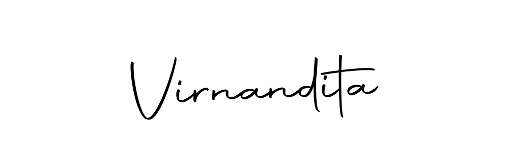 Make a beautiful signature design for name Virnandita. Use this online signature maker to create a handwritten signature for free. Virnandita signature style 10 images and pictures png