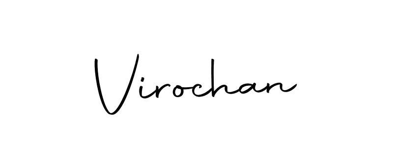 Design your own signature with our free online signature maker. With this signature software, you can create a handwritten (Autography-DOLnW) signature for name Virochan. Virochan signature style 10 images and pictures png