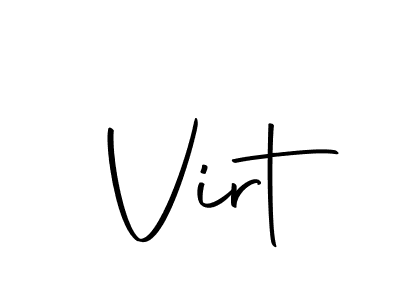 Design your own signature with our free online signature maker. With this signature software, you can create a handwritten (Autography-DOLnW) signature for name Virt. Virt signature style 10 images and pictures png