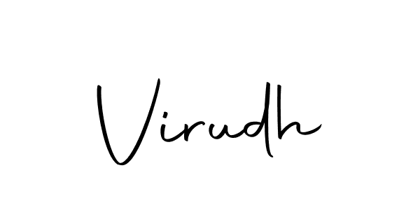 Virudh stylish signature style. Best Handwritten Sign (Autography-DOLnW) for my name. Handwritten Signature Collection Ideas for my name Virudh. Virudh signature style 10 images and pictures png