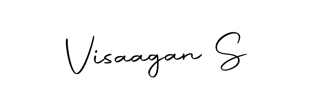 How to make Visaagan S name signature. Use Autography-DOLnW style for creating short signs online. This is the latest handwritten sign. Visaagan S signature style 10 images and pictures png